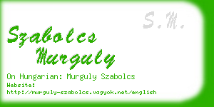 szabolcs murguly business card